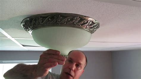 removing old ceiling light box